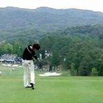 森田理香子プロ　スイング　ドライバーショット　後方