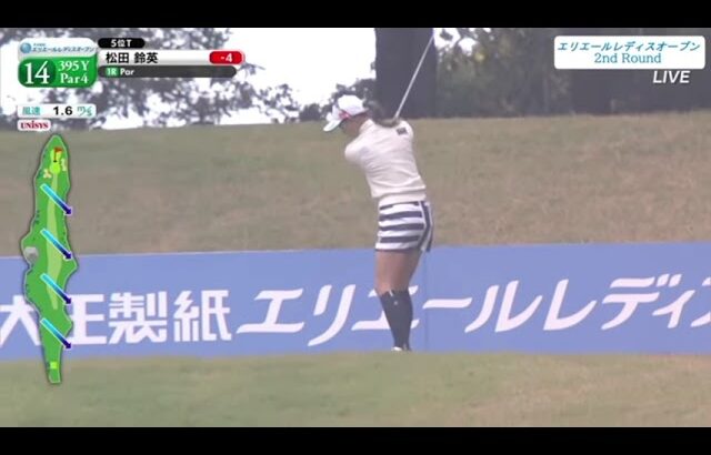 【美女ゴルファー】松田鈴英のドライバースイング集