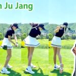 Won Ju Jang ジャン・ ウォンジュ 韓国の女子ゴルフ スローモーションスイング!!!