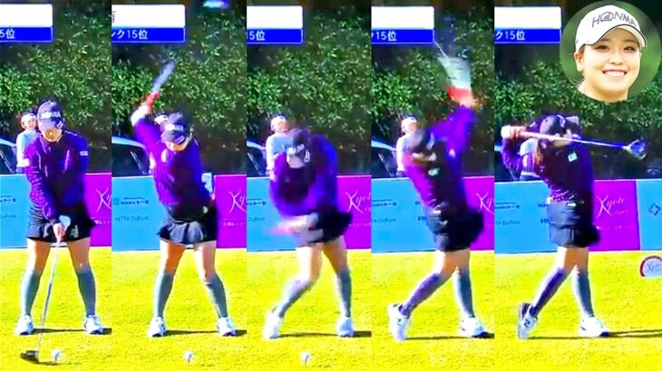Miyu Goto  後藤未有 プロゴルファー DRIVER SHOT SLOW MOTION !!!