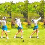 櫻井心那 Kokona Sakurai プロゴルファー DRIVER SHOT SLOW MOTION !!!