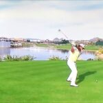 松山英樹357ヤード ドライバーショット