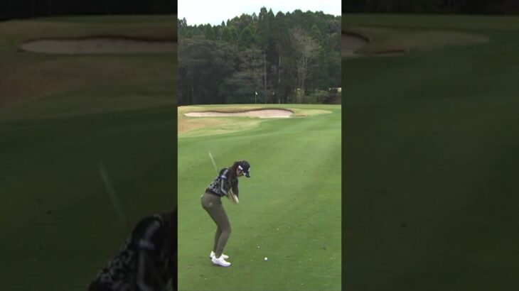 【どうした！？馬場咲希のアイアン】#golfswing #ゴルフ #スイング #スロー #shorts