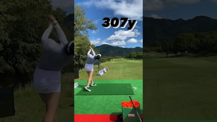 インパクト後の形やばすぎ🤣#長谷川円香 #300ヤード #ゴルフ #ドライバーショット #golfswing #golf #ドラコン #ドラコン女子 #ゴルフ女子 #ゴルフスイング #飛距離アップ