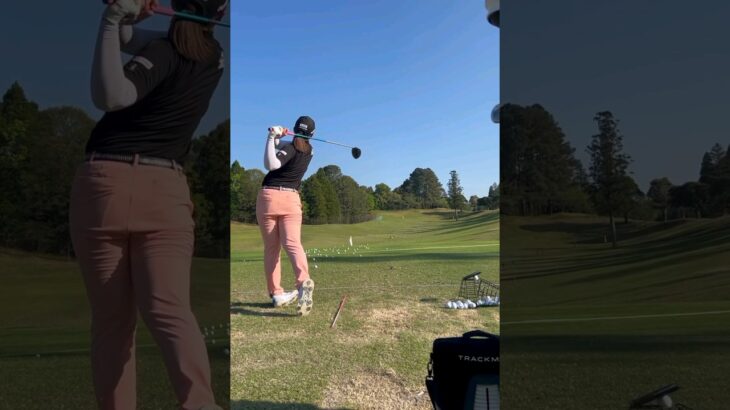 竹田麗央選手スイング練習！ドライバー(JLPGA)