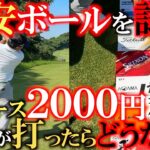 【格安ボール使うなら！】１ダース2000円でもちゃんと飛ぶ！？　プロが選ぶならどれ？　各メーカーの格安ボールを徹底試打！　衝撃の結果に驚き！　＃格安ボール　＃節約　＃検証企画