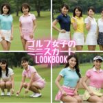ゴルフ女子のミニスカートLOOKBOOK/40代/30代/ミニスカ/会社員/美女/AI美女/AI/日本人/熟女/OL/女子アナ