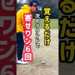 【覚えるだけ】寄せワン6回して注目の的になろう【毎日アプローチ】 #アプローチ練習 #ゴルフ #100切り