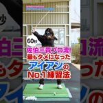 アイアンが超安定する！佐伯三貴プロが最もタメになったハーフショットの練習法！#ゴルフ #ゴルフ練習動画 #佐伯三貴 #アイアン