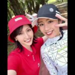 ゴルフ場に女神降臨…横山ルリカ、ミニスカウェアでナイスショット！　「美脚がまぶしい」「スタイル良すぎ」