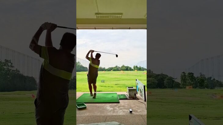 BONGOLFのボンちゃんがレッスンで言ってたバックスイングの始動やってみたら、イップス以来、久々にバックスイングが上げやすくなった#golf#ゴルフ