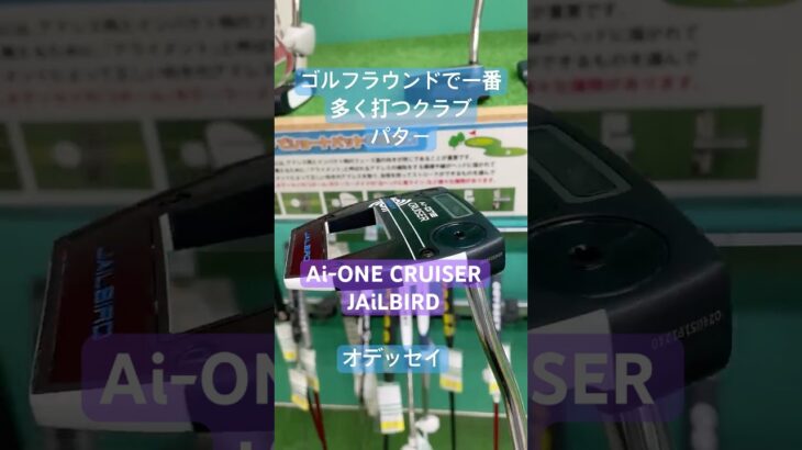 【ゴルフ】Ai-ONE CRUISER JAiLBIRD#オデッセイパター#中尺#ゴルフ#パター#ジェイルバード#aione#shorts#中尺パター