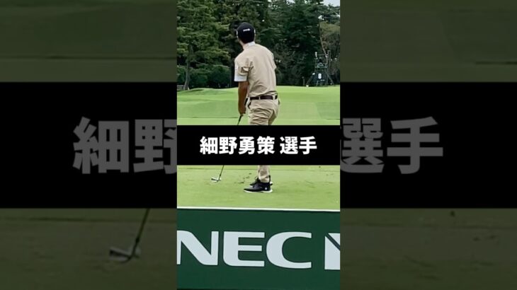 細野勇策選手のアイアンショットのスイング