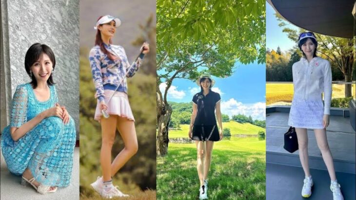 ✨「浮いてる!?」横山ルリカ、異次元スタイル炸裂‼️黒ポロ×ミニスカ姿にファン驚愕👀⛳️💫