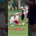 【岩井明愛】ラウンド中のひととき❣️