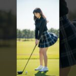 Beautiful Golf Swing by a Stunning Woman 63！アイドルの神スイング！ゴルフショット#美女 #ゴルフ #スイング #ゴルフ動画 #女子ゴルファー #shorts