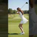 Beautiful Golf Swing by a Stunning Woman 65！アイドルの神スイング！ゴルフショット#美女 #ゴルフ #スイング #ゴルフ動画 #女子ゴルファー #shorts