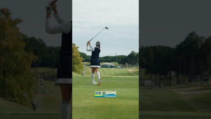 【女子プロのスイングを真後ろから観察】ティーショット集| 樋口久子 三菱電機レディスゴルフトーナメント – Round2