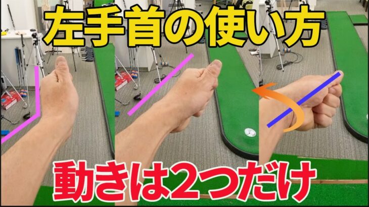左手首の動きはシンプルに分解するとこうなります