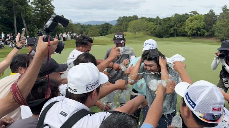 2026 第93回日本プロセンコーグループ杯 FR 細野勇策のウイニングパット＆ウォーターシャワー