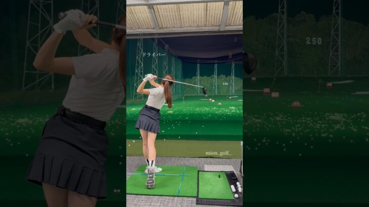 クラブ3本ショット⛳️ #ゴルフ #スイングトップ #ゴルフウェア #ゴルフ女子 #ゴルフスイング