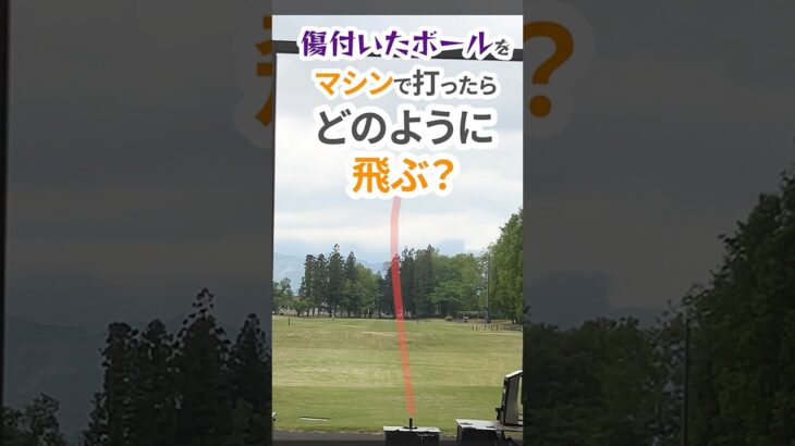 「傷付いたボール」をマシンで打ったらどう飛ぶ？